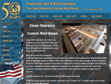 Tablet Screenshot of craftsmanmold.com